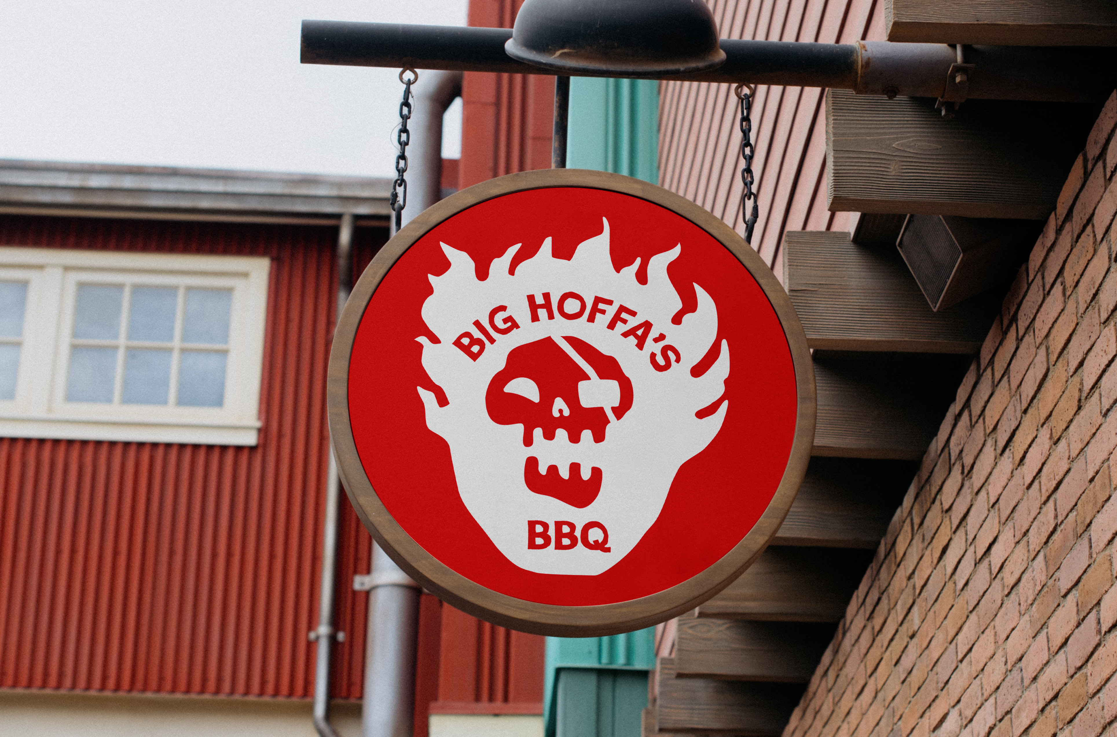 Restaurant signage mockup