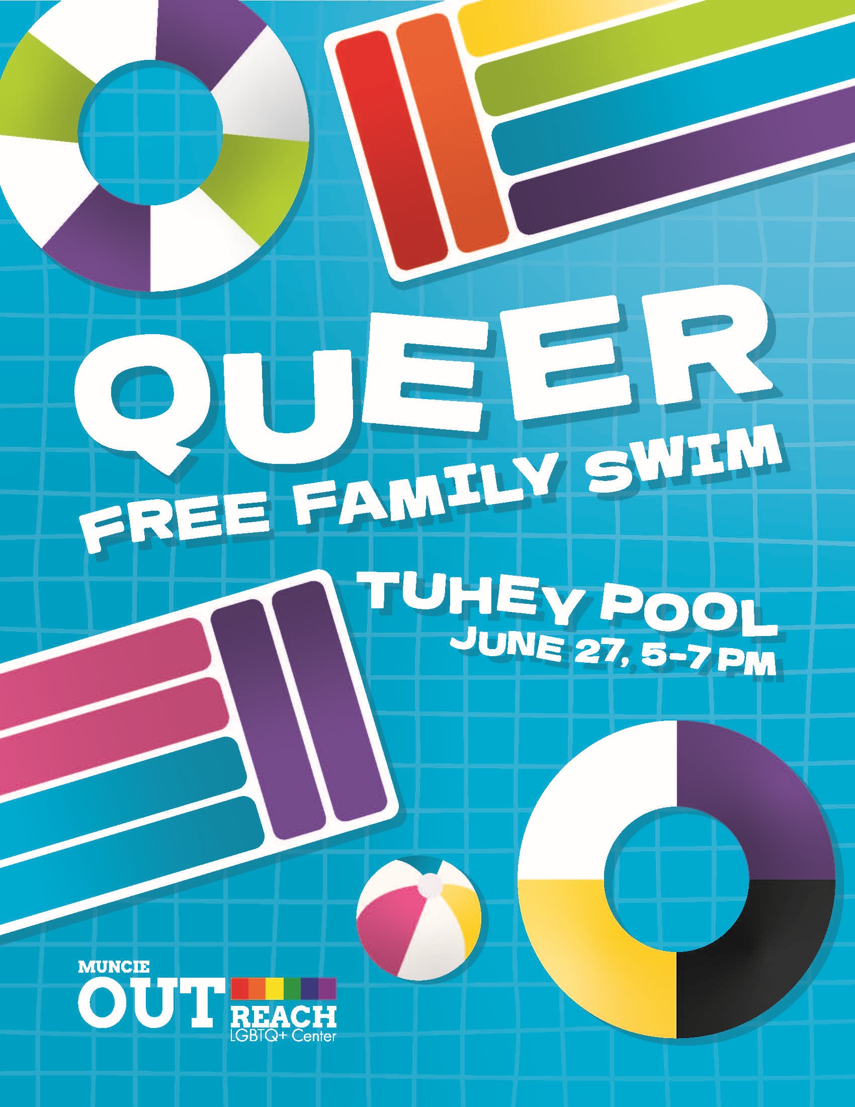 Family Swim Event Poster