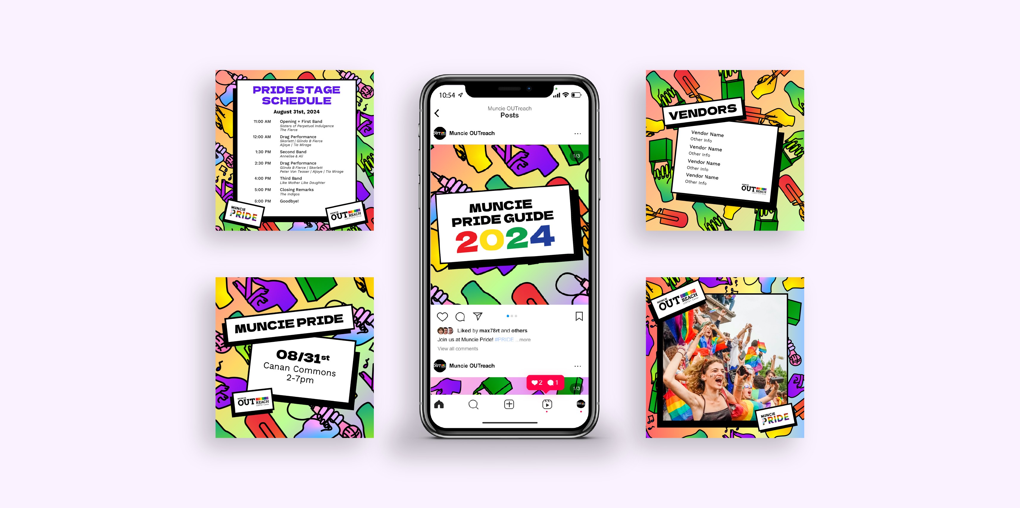 Social media template examples